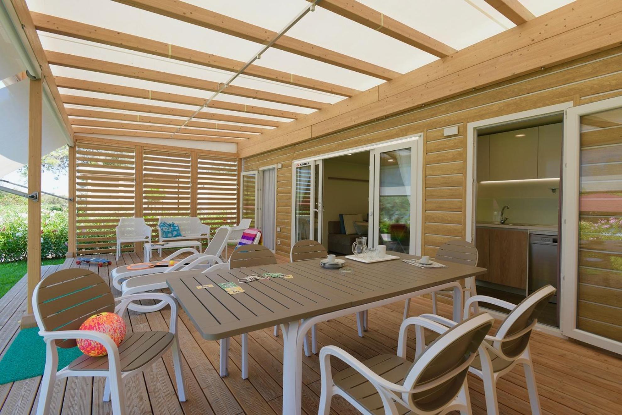 Isamar Holiday Village Ca Lino Extérieur photo 3D rendering of a patio